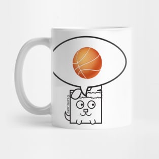 Lucky Loves Basketball! Mug